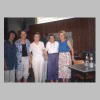 59-09-1019 1. Kirchspieltreffen 1995. Karin Scheffler, Ilse Scheffler, Elli Libon, geb. Grube, Dorothea Scheffler, Christel Peterson.JPG